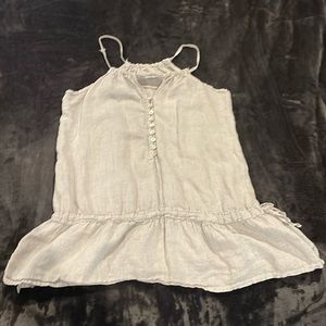 San Tropez Linen Top, grey, size M